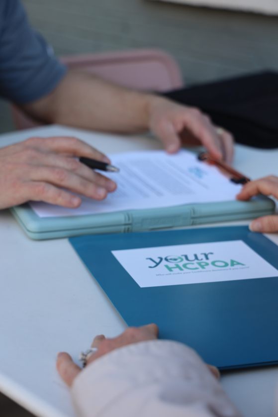 Your HCPOA notes and folder